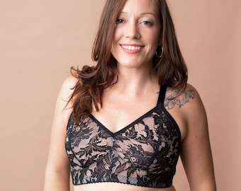 Custom Made Minimal Lace Bralette – Made to order, Wire free, Full  coverage, Supportive + comfortable, Everyday wear, Gift for her