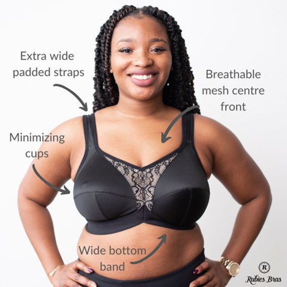 Custom Made Maximum Solid Bra Made to Order, Wire Free, Full Coverage,  Supportive Comfortable, Everyday Active Wear, Gift for Her -  UK