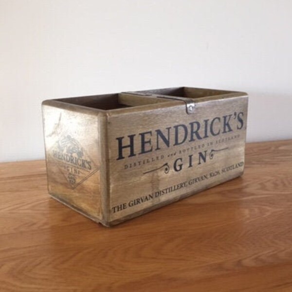 Solid hardwood storage box- gin box    - 30cm long