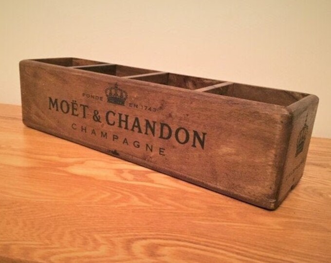 Retro Wooden Storage Box Wine Rack Solid Hardwood Champagne Etsy UK