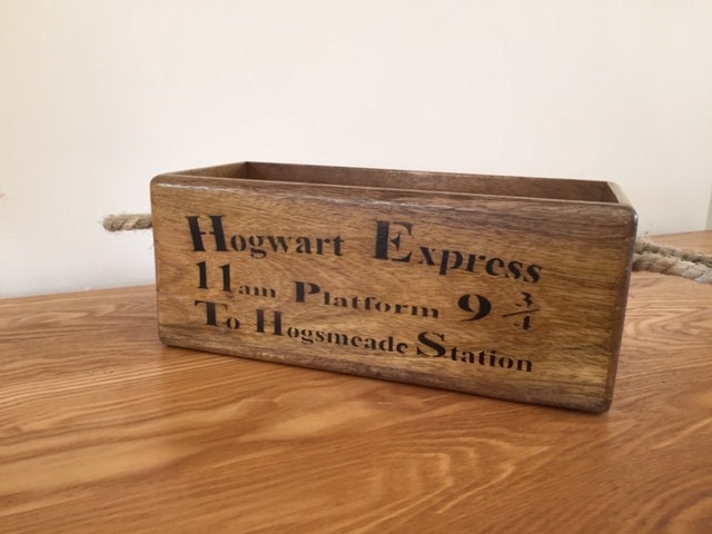 Caja de almacenamiento de madera maciza con asas Express | Etsy