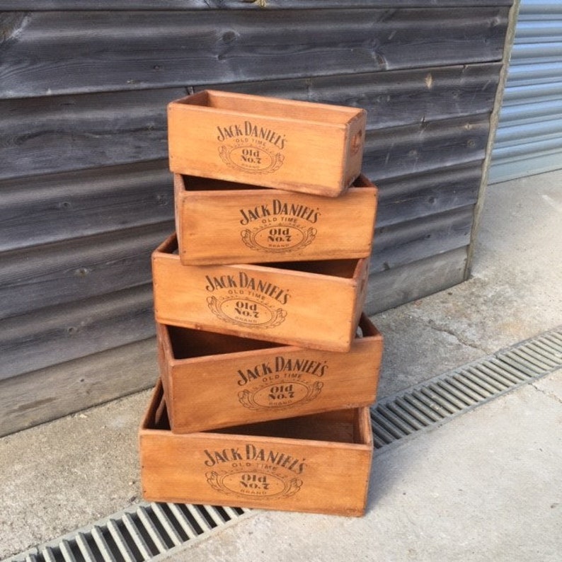 Solid Wooden Storage Boxes With Handles 5 Sizes JD Whiskey Etsy UK