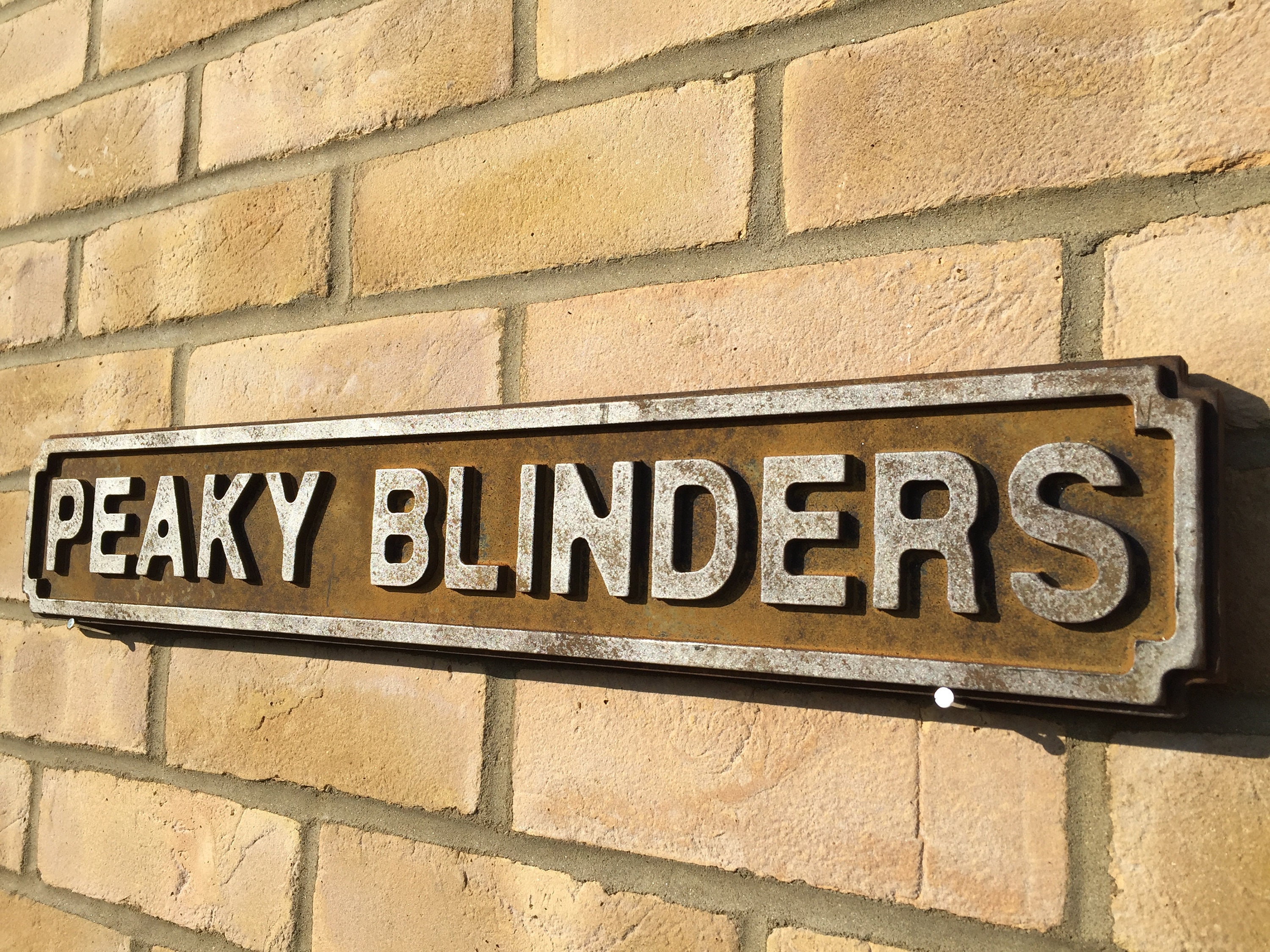 Retro Vintage Solid Wooden Street Sign Rust Effect Finish Etsy UK