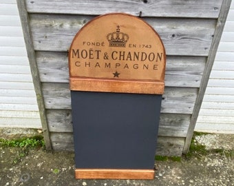 Solid wood blackboard hand made and hand finished-