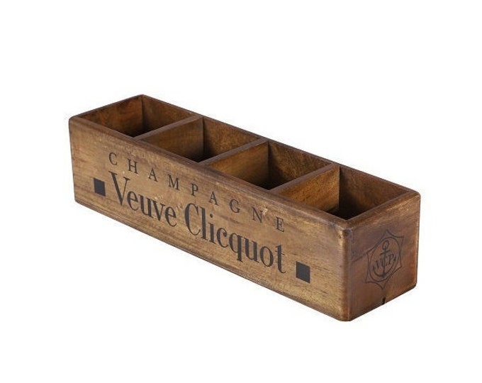Hardwood Wooden Storage Box Wine Rack Solid Hardwood Champagne Etsy
