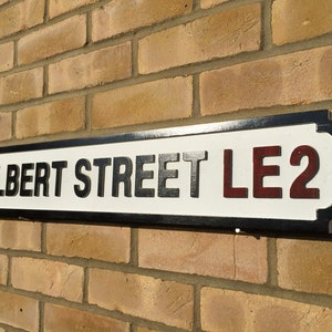 Just for fun. Rustic vintage style solid wooden street sign with black and white finish Beware of the Wife New style shape