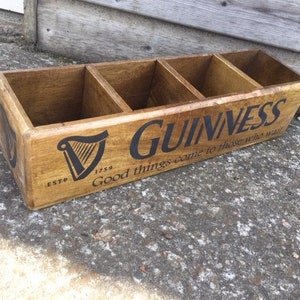 Hardwood wooden storage box  wine rack  solid hardwood bottle rack - Irish stout