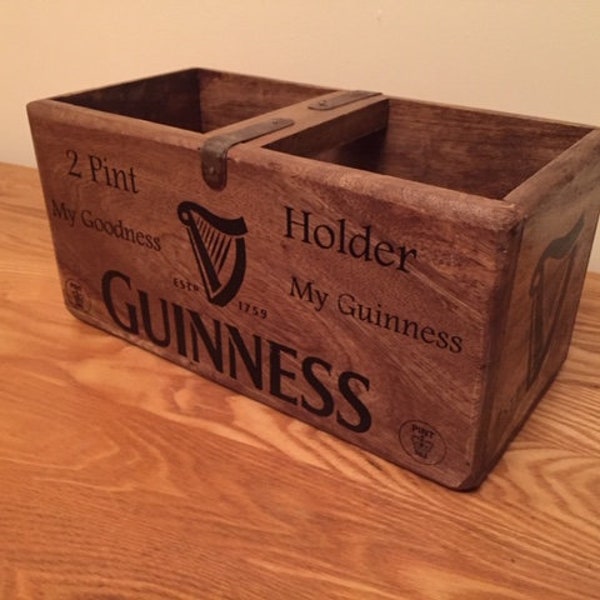 SALE Solid hardwood storage box- Irish stout    - 30cm long