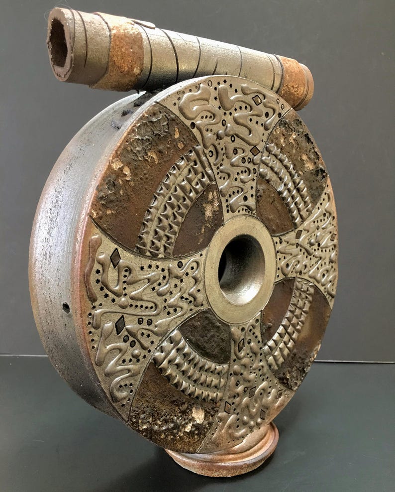 One-of-a-kind Ceramic Sculpture by Steve Fitzgerald – Signed Raku Art ...