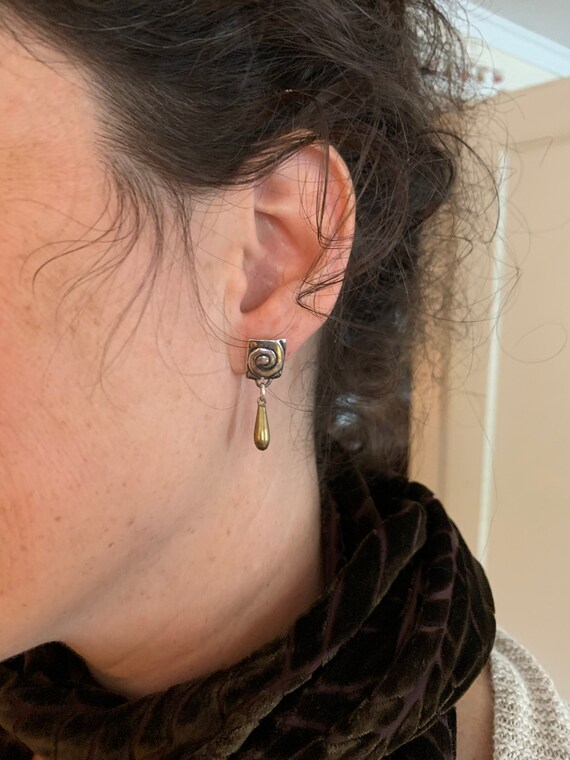 spiral drop earrings - image 2