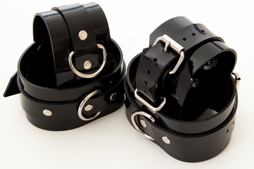 Hand and Foot Cuffs Made of Colored PVC, Bondage Set, Latex - Etsy