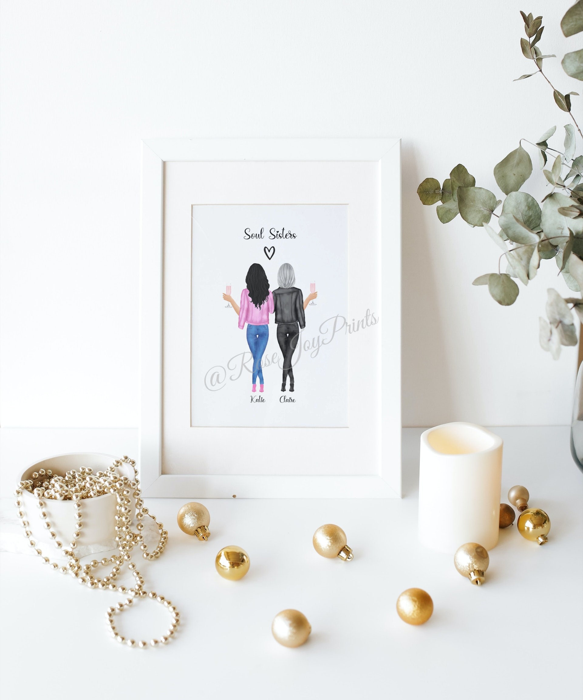 Personalised Best Friend Print Best Friend Gift Bestie Etsy