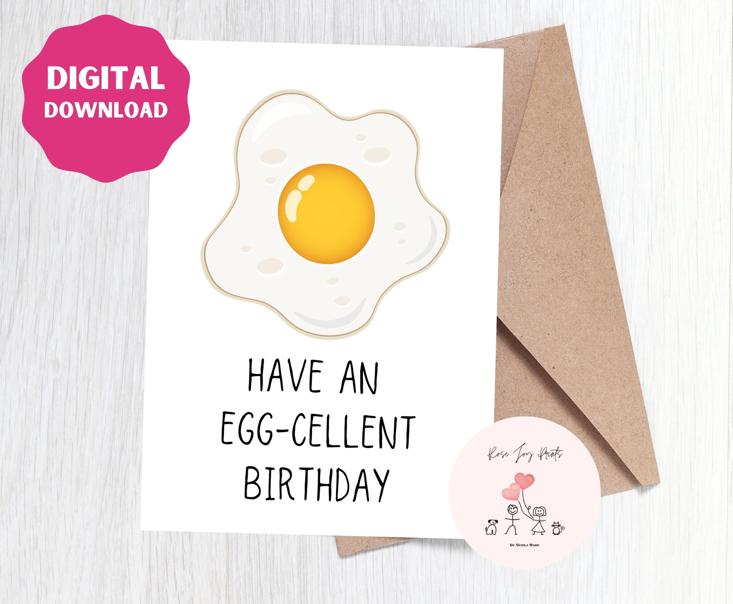 printable birthday card instant download birthday card to etsy