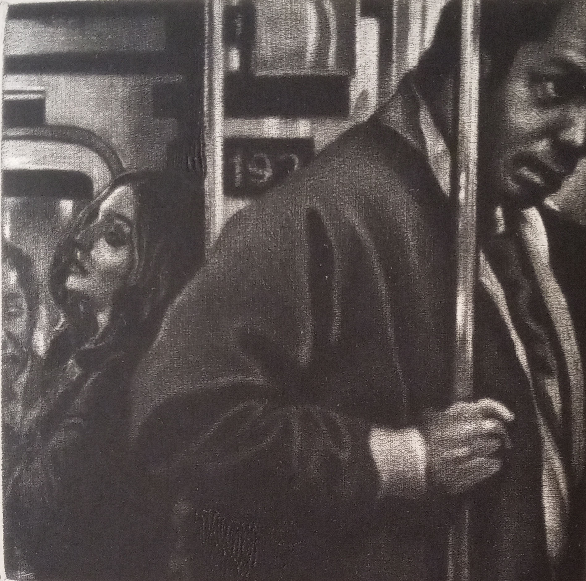 Art Werger american B. 1955 transitions, Mezzotint, 2010, Pencil Signed