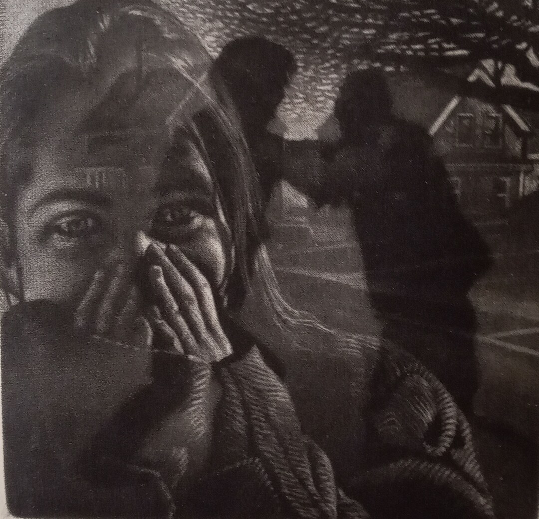 Art Werger american B. 1955 grip Mezzotint Etsy