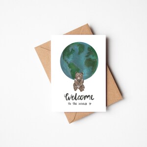 Welkom Kleintje, Baby Card, Pasgeboren Baby Card, Nieuwe Baby Boy Card, Nieuwe Baby Card, Welcome To The World Baby Girl, Baby Card