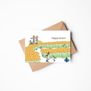 Biglietto di Buona Pasqua, Cartolina di Pasqua, Carina Cartolina di Pasqua, Cartolina di auguri cristiani
