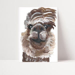 Alpaca print/ Encouragement Print/ Animal Wall Art/ Eco Friendly Print /Animal Print