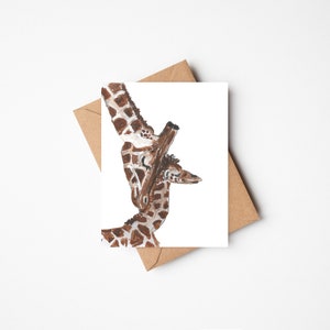 Biglietto per la festa della mamma a forma di giraffa, biglietto per la mamma con giraffa, simpatico biglietto per la festa della mamma, biglietto per la festa della mamma, prima festa del papà, mamma di un figlio, mamma speciale