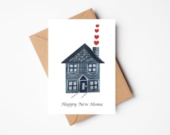 New Home Card, moving card, new home