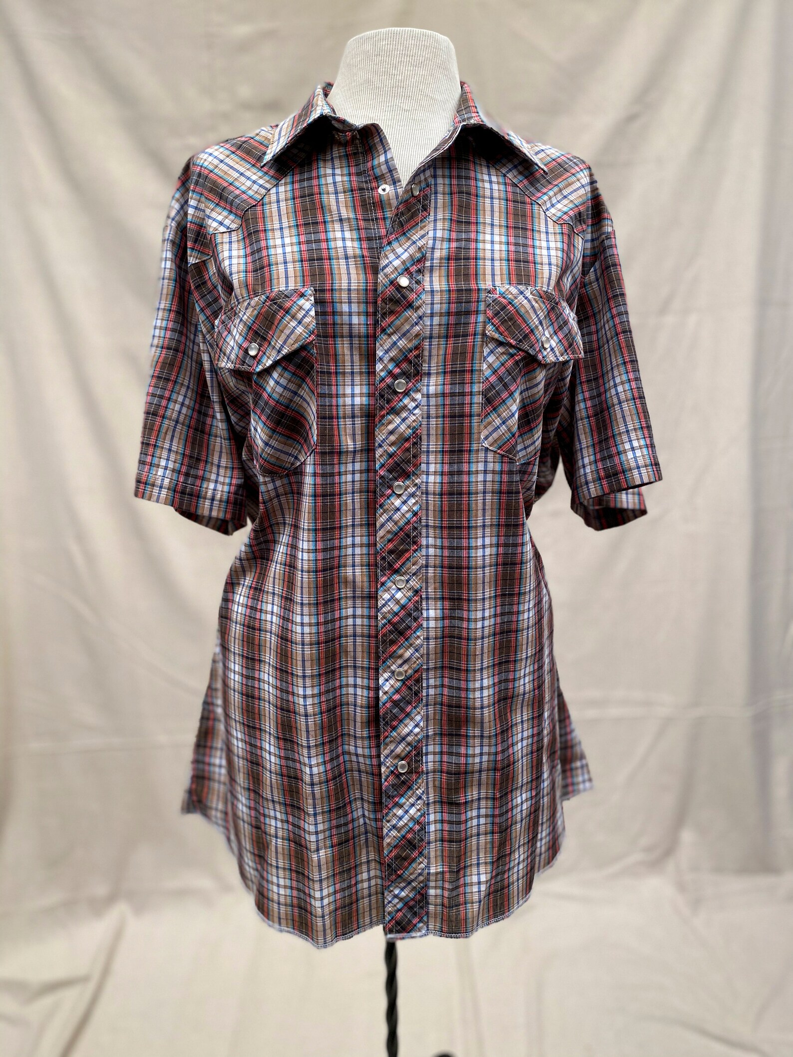 short sleeve wrangler pearl snap