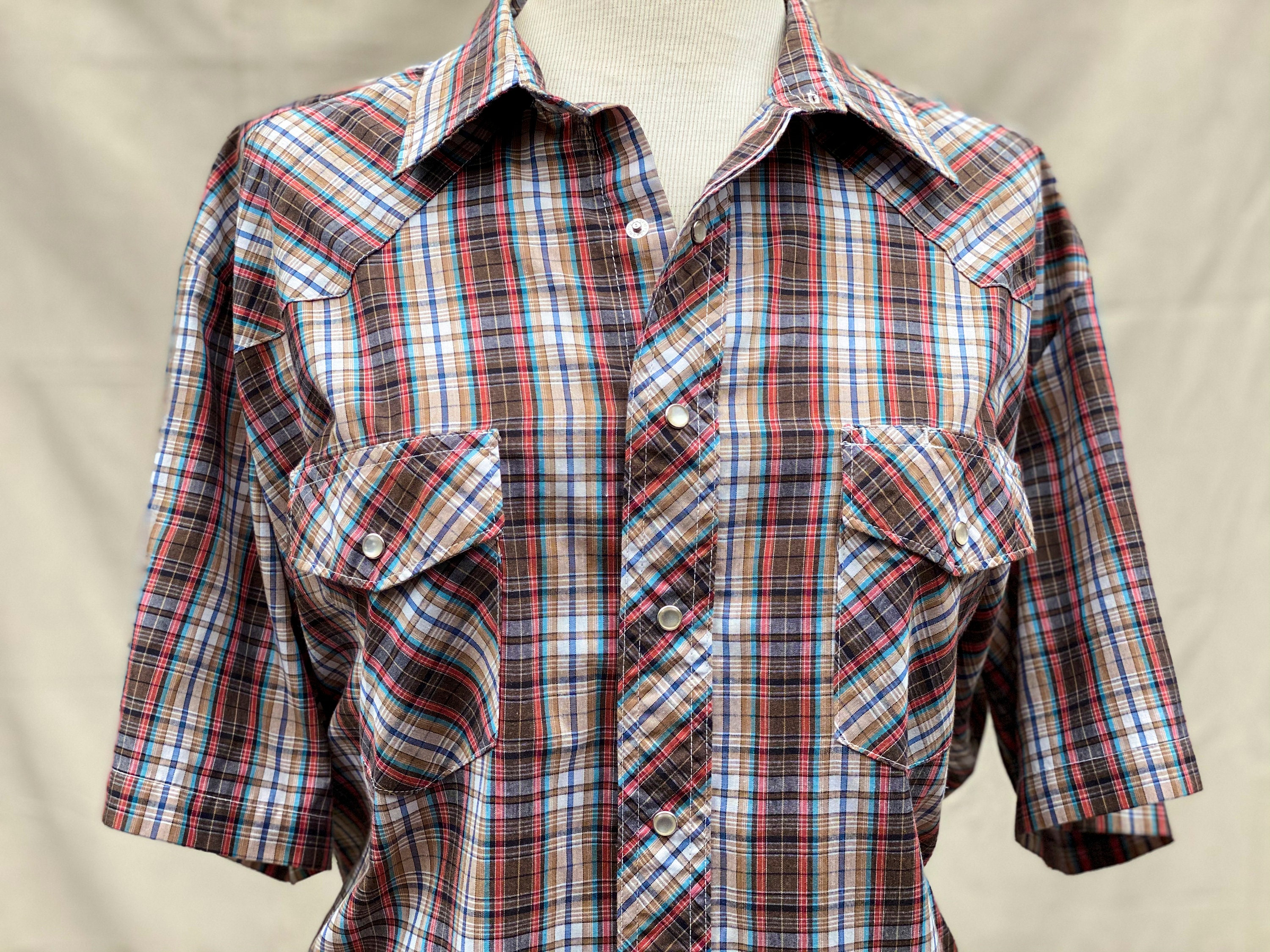 short sleeve wrangler pearl snap