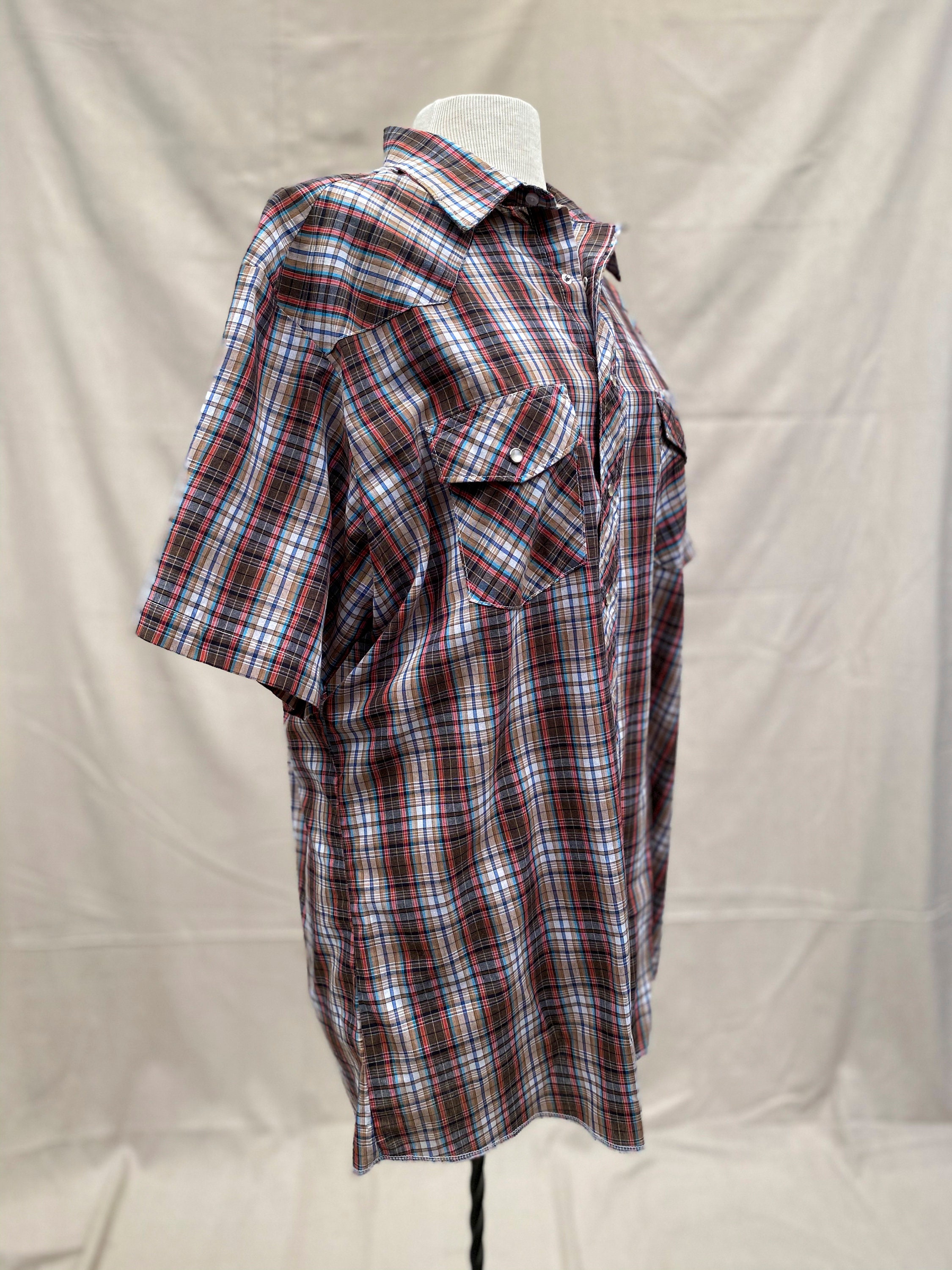 short sleeve wrangler pearl snap