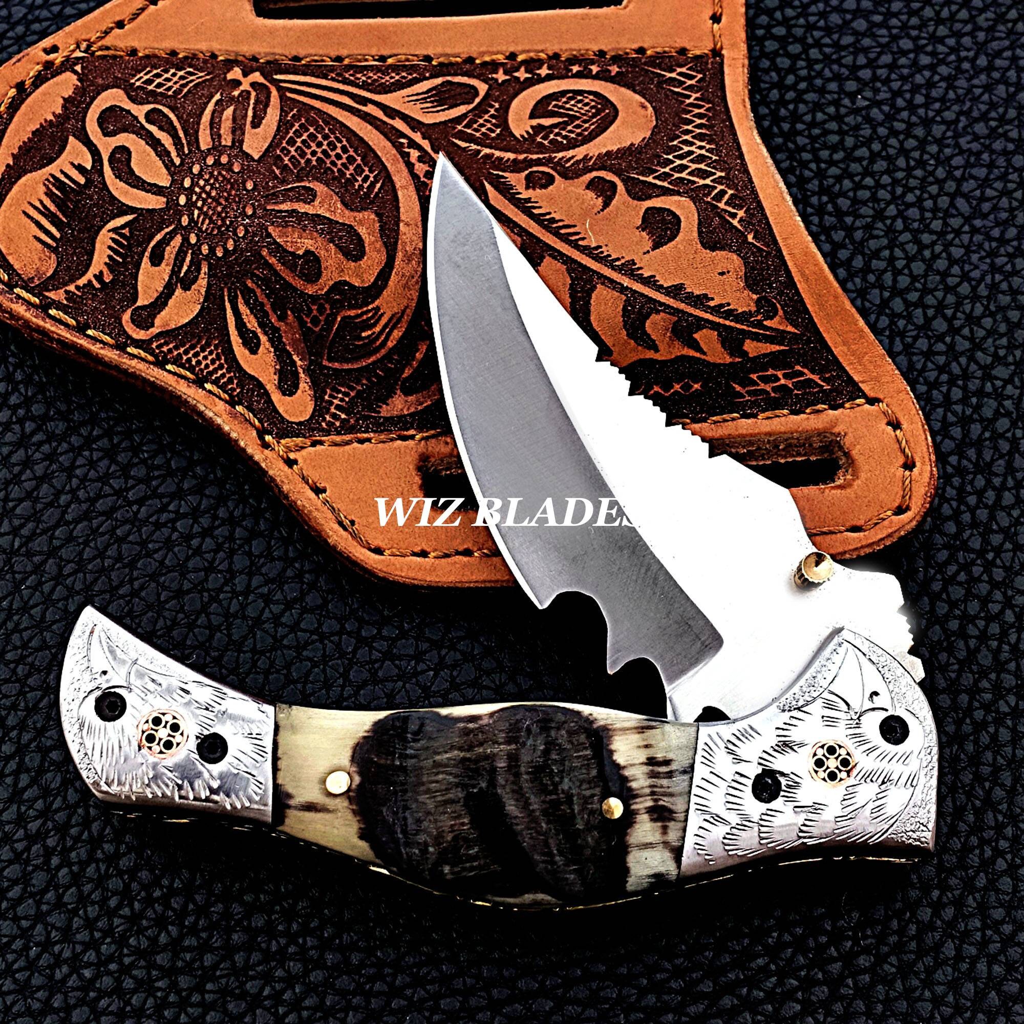 Hand Crafted D2 Steel Folding Knife/ Pocket Knife Eagle Etsy