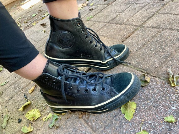 converse black leather 6.5