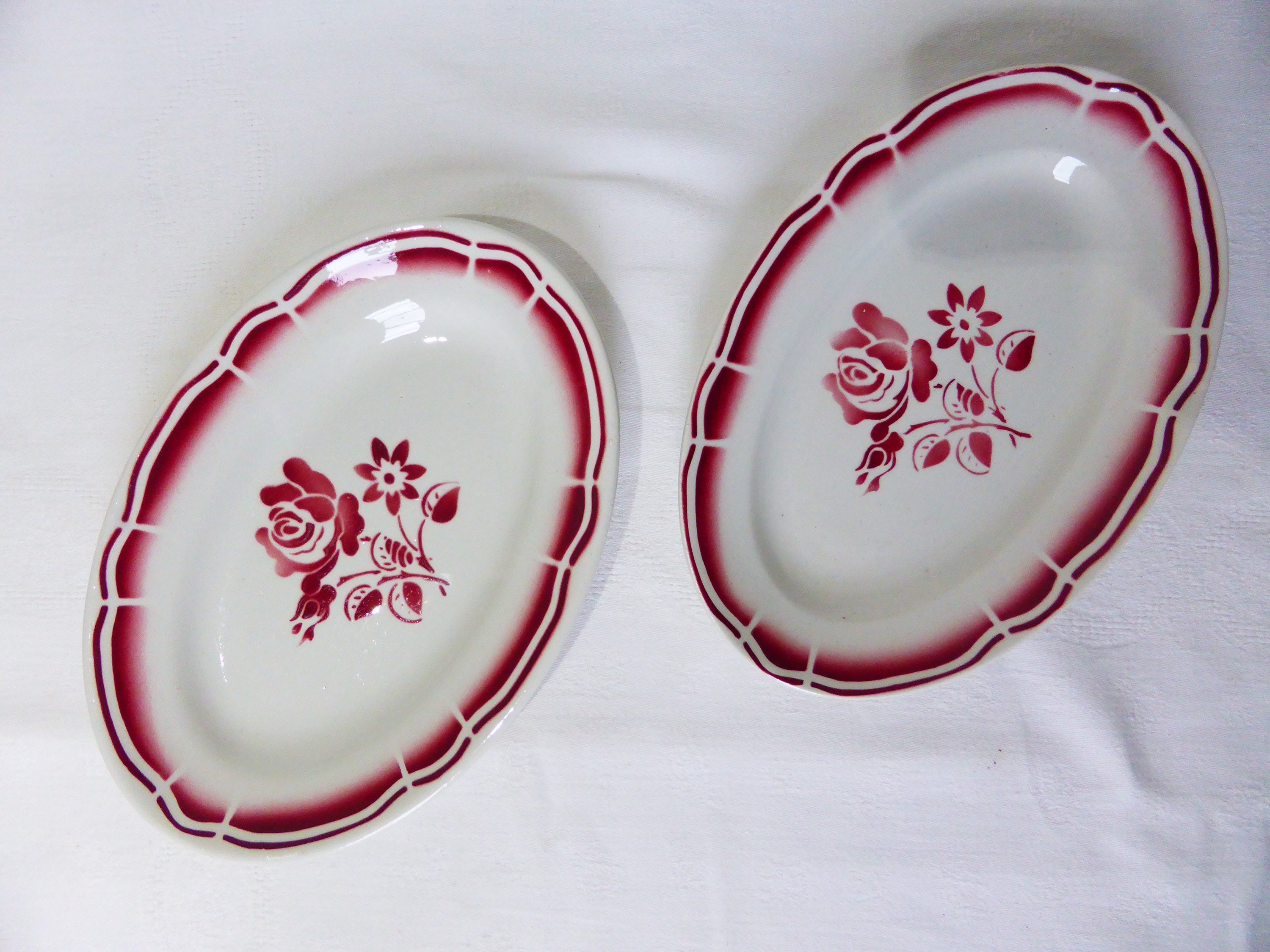 2 Raviers Vintage en Porcelaine