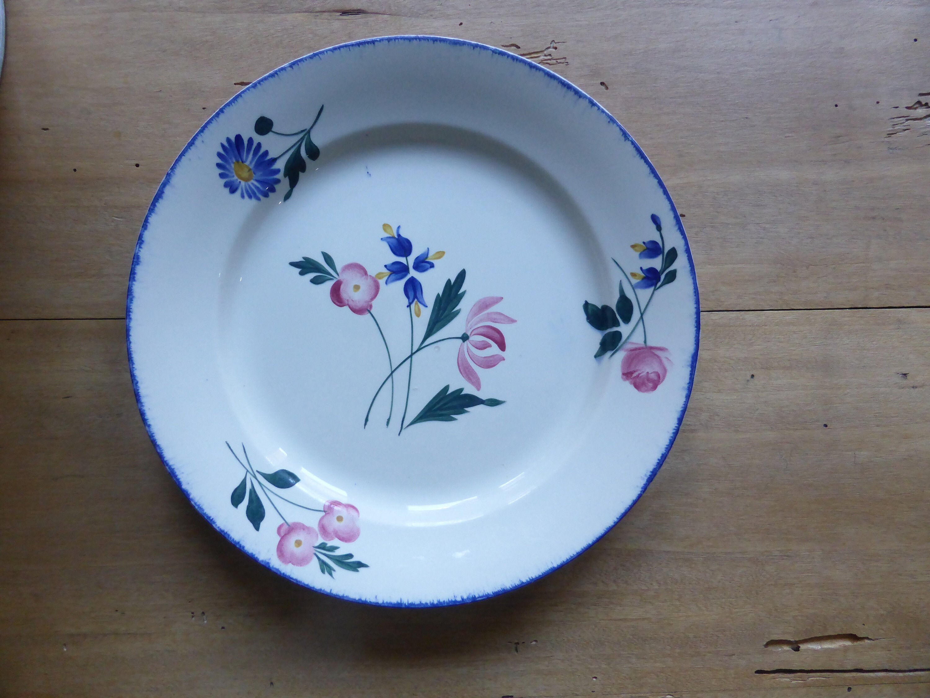 Plat de Service Vintage La Manufacture Française St Amand en Porcelaine