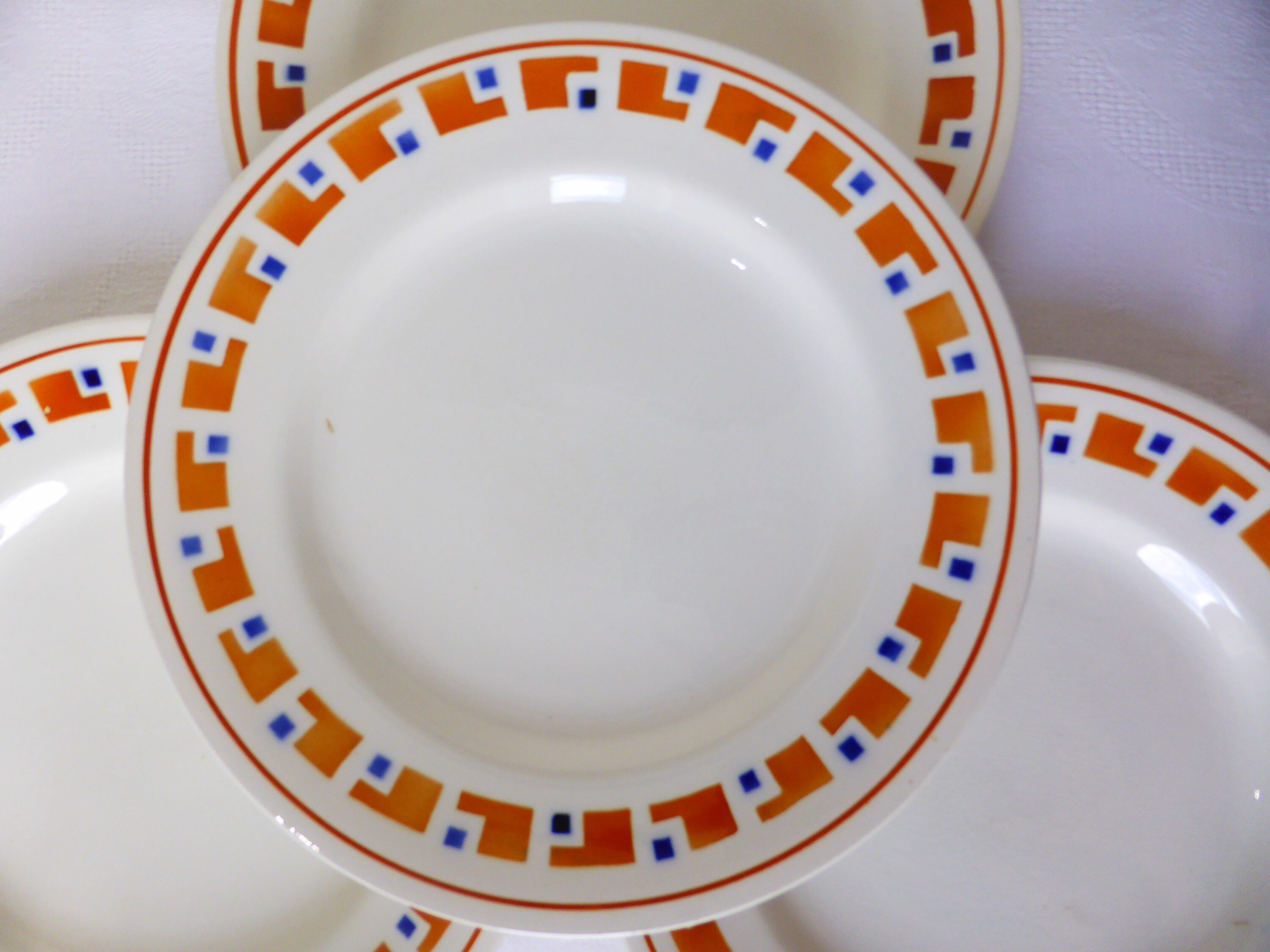 4 Assiettes Plates Vintage