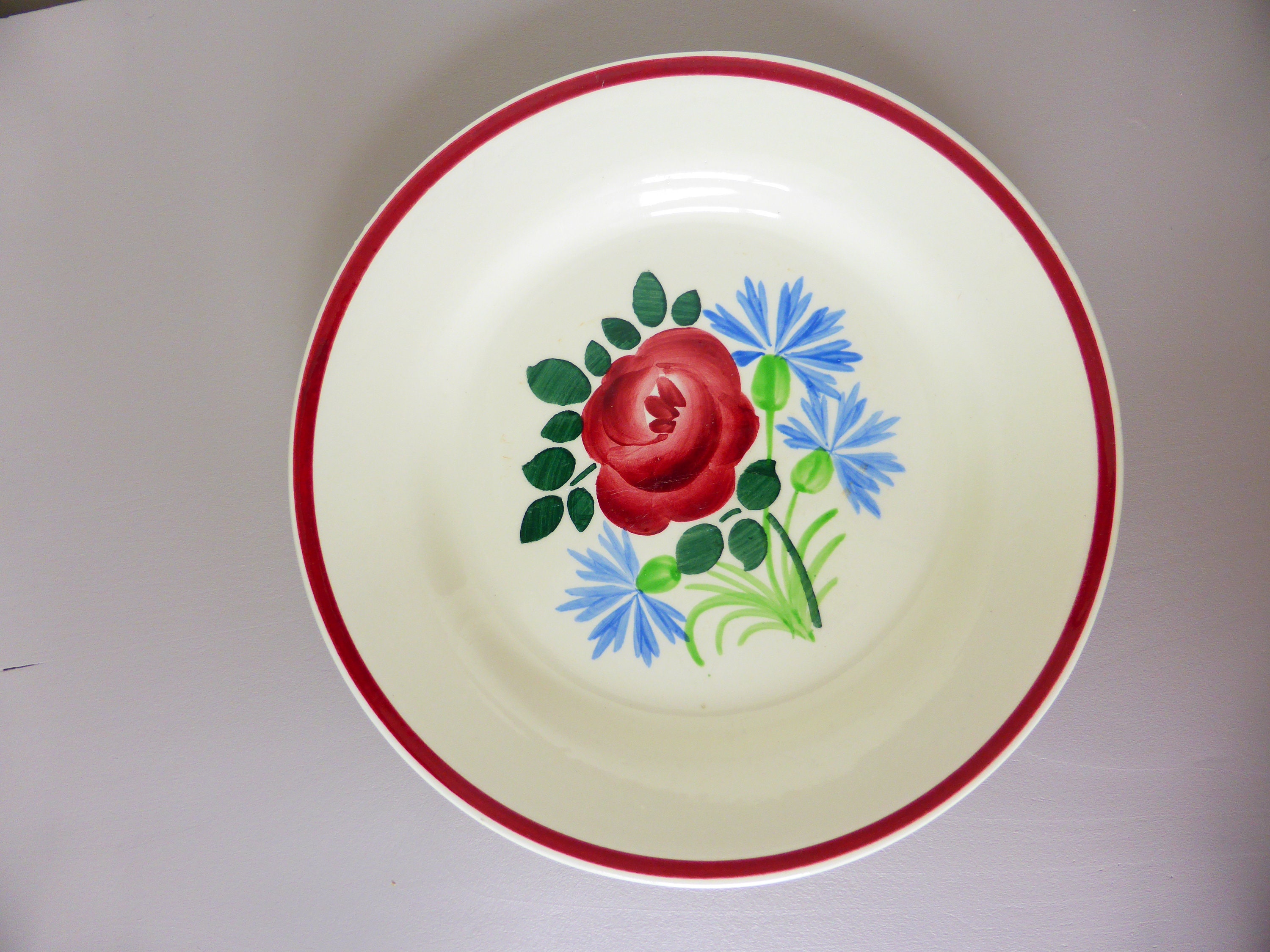 Serviteur Plat sur Piedouche Compotier Vintage de La Manufacture d'hbcm Modèle Gisèle