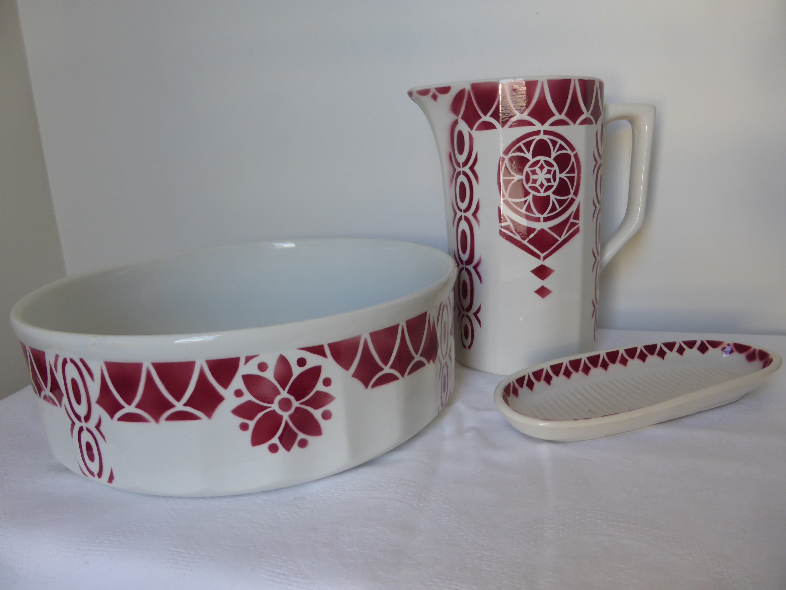 Ensemble de Toilette Nécessaire à Vintage La Manufacture Du Moulin Des Loups et Hamage Modèle Lilian