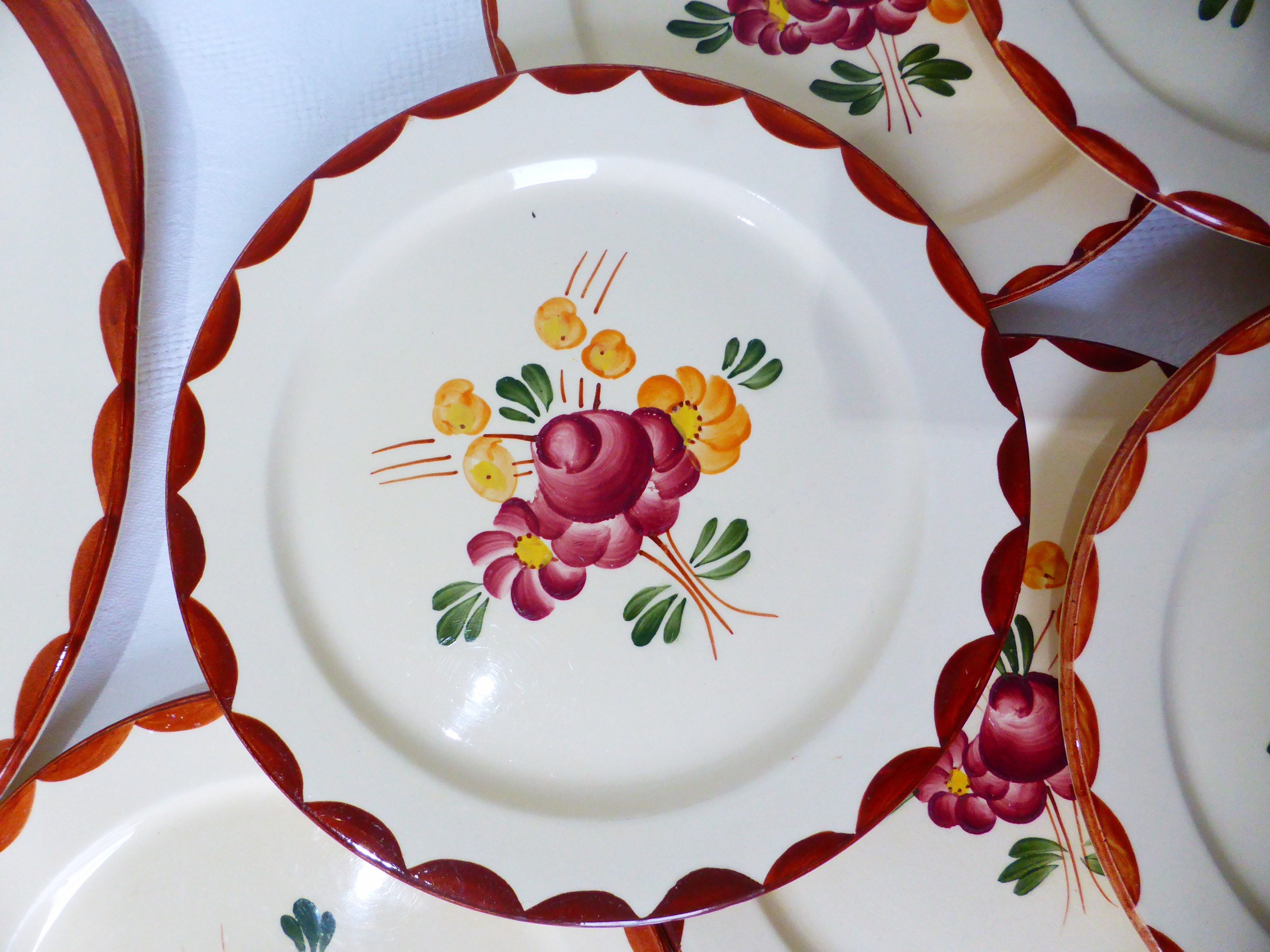 8 assiettes dessert Et