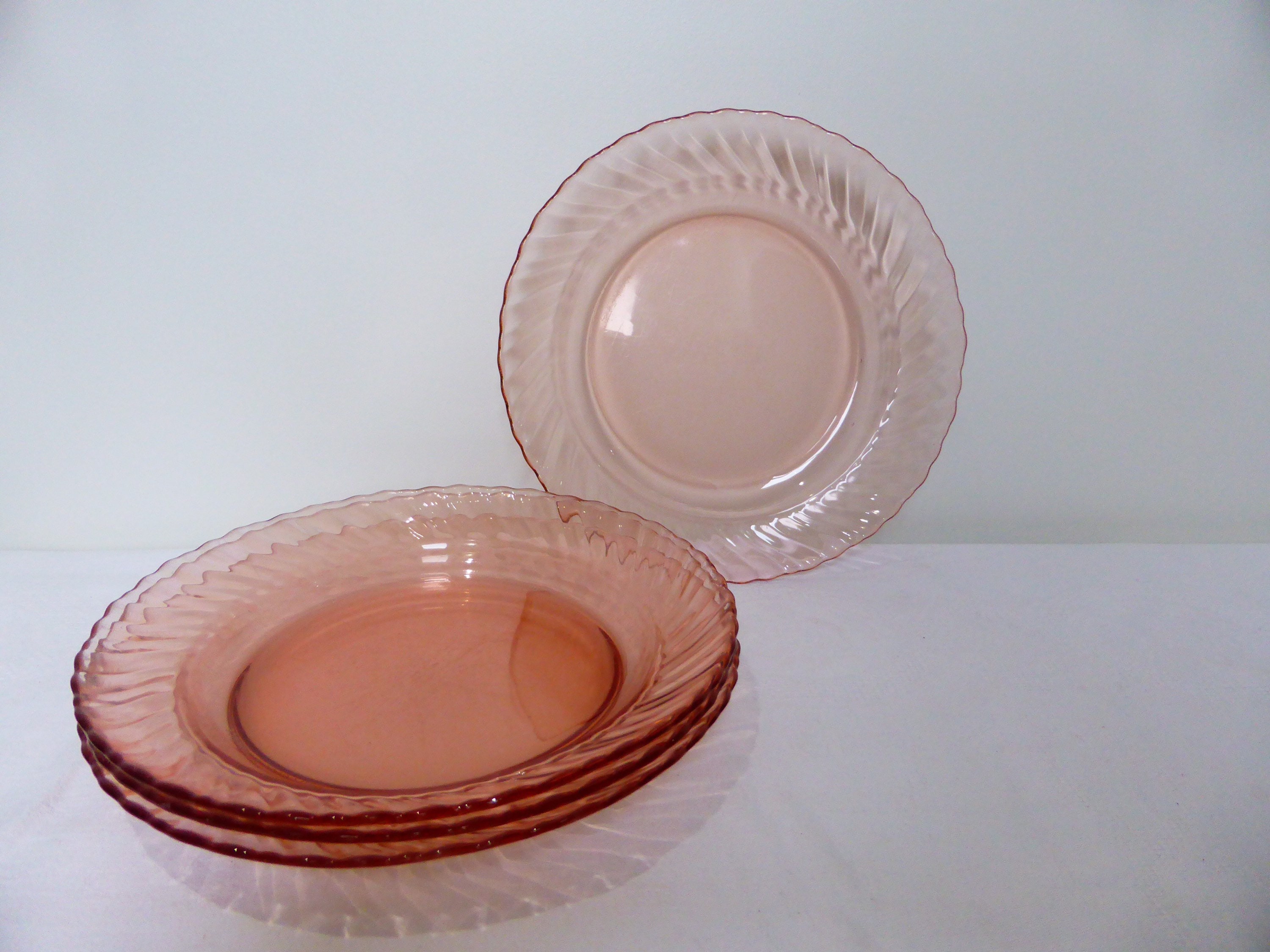 4 Assiettes Creuses Luminarc Modèle Rosaline