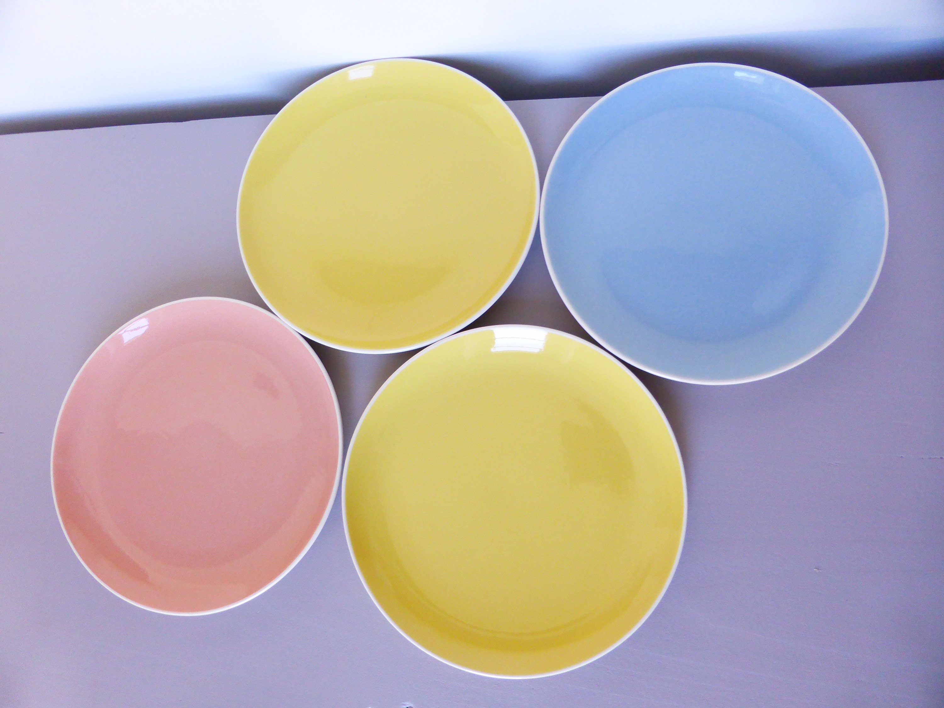 4 Assiettes Dessert Vintage Villeroy et Boch en Porcelaine