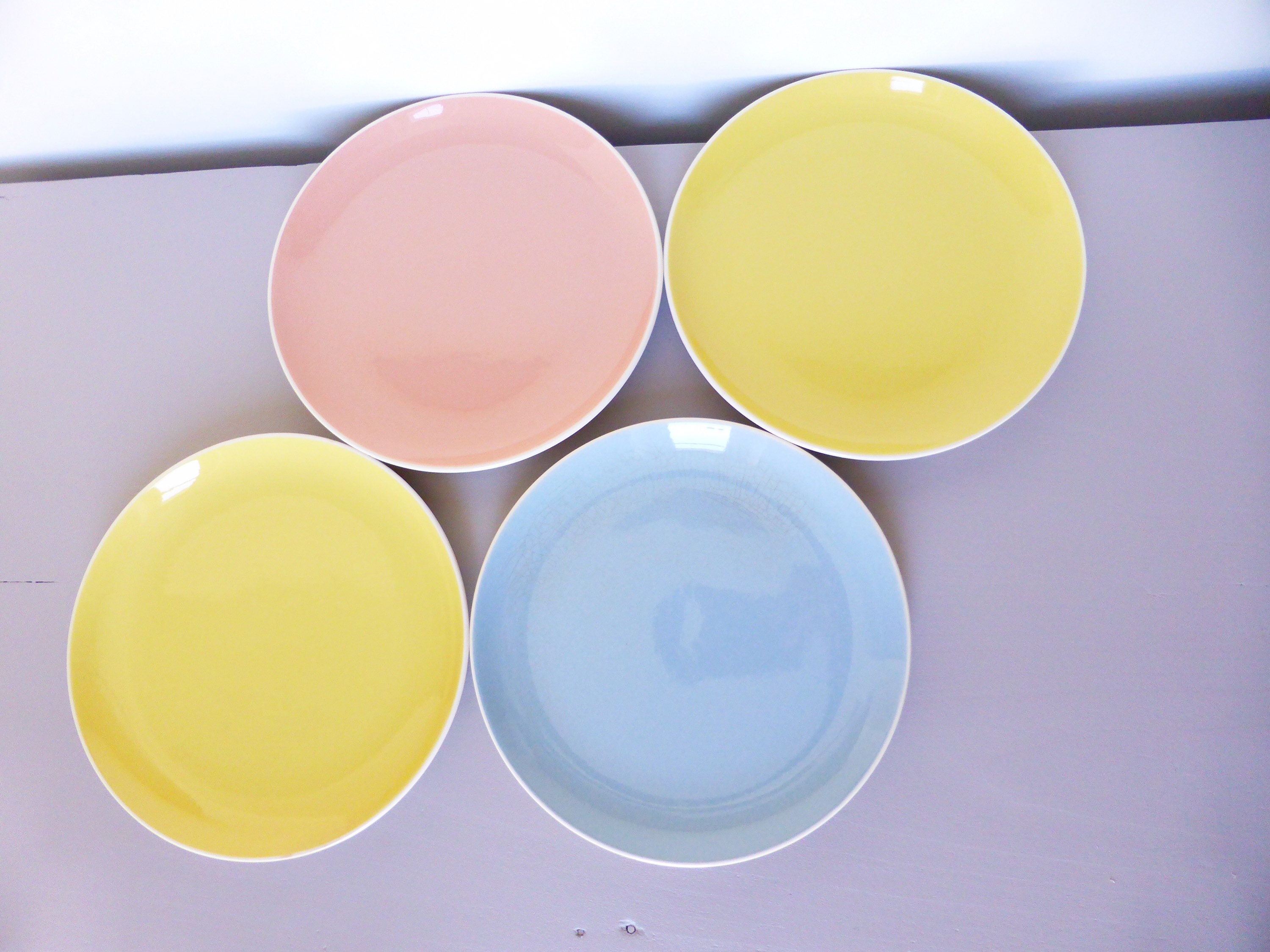 4 Assiettes Dessert Vintage Villeroy et Boch en Porcelaine