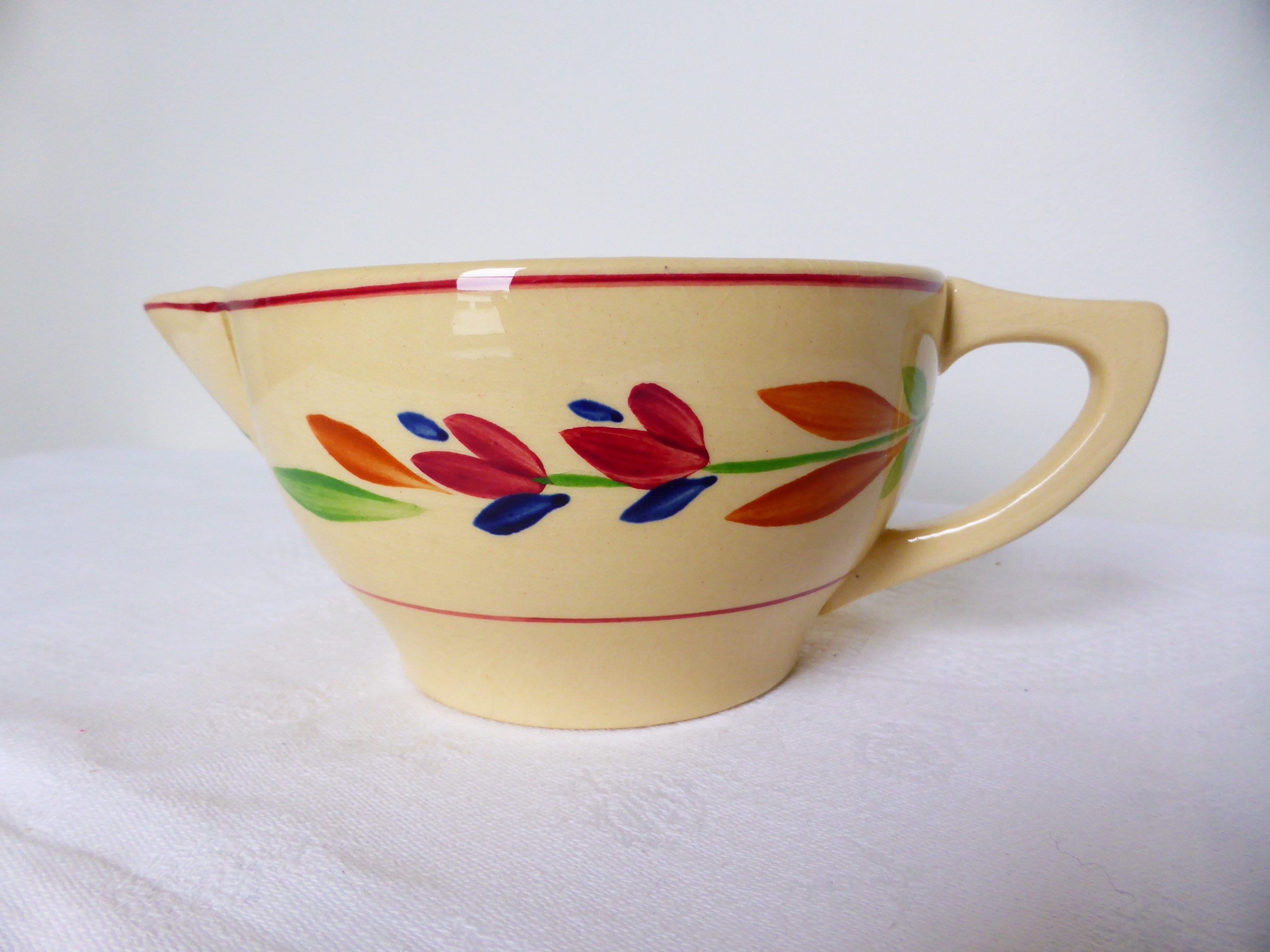 1 Saucière Vintage de La Manufacture Gien Modèle Jeannine en Porcelaine