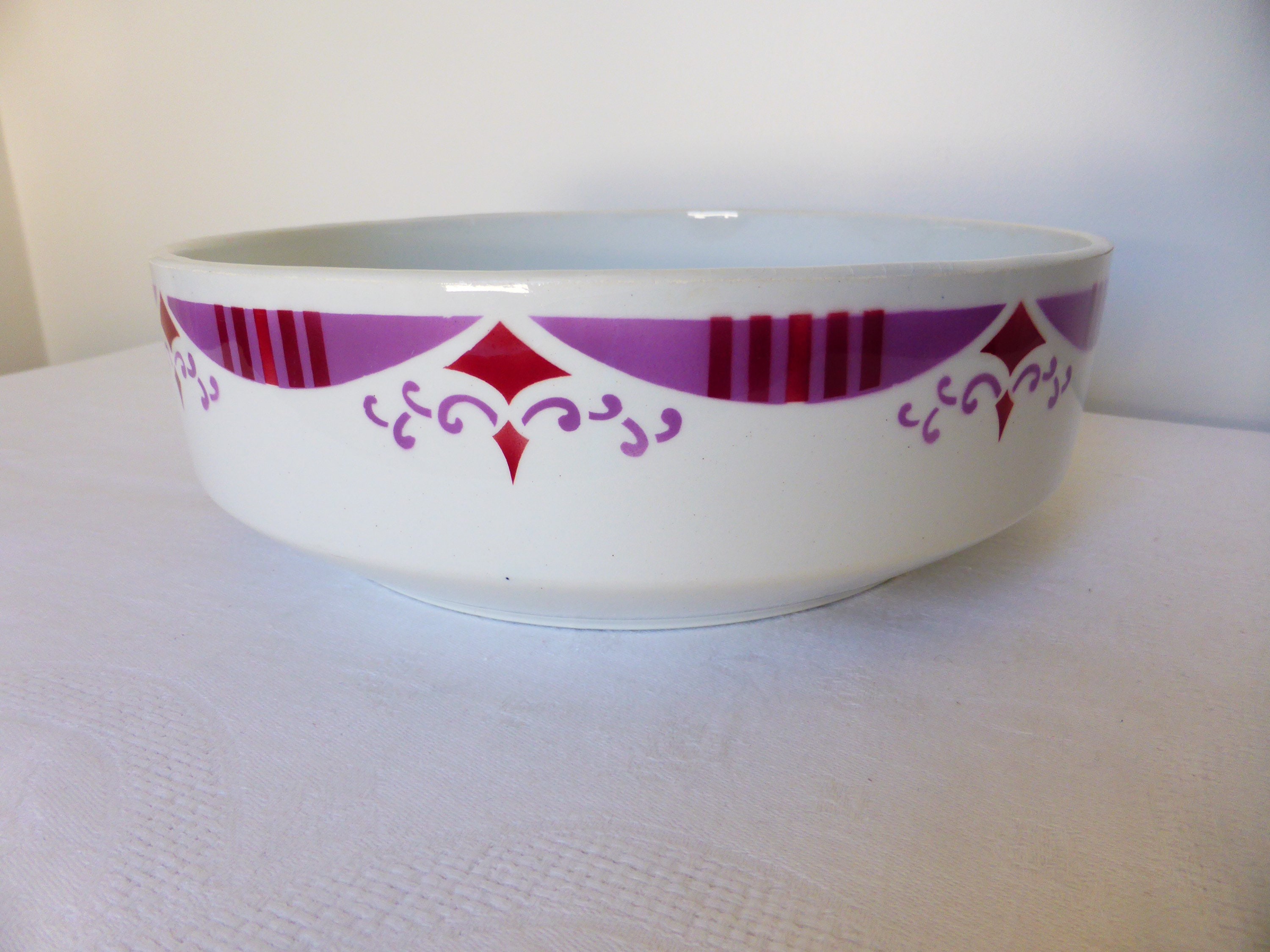 1 Saladier Vintage en Terre de Fer Du Moulin Des Loups et Hamage Modèle Madeleine