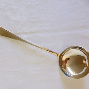 1 vintage silver-plated metal ladle with hallmark