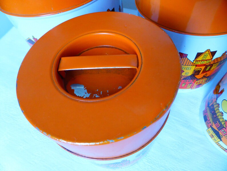 4 Vintage Iron Nesting Boxes Etsy