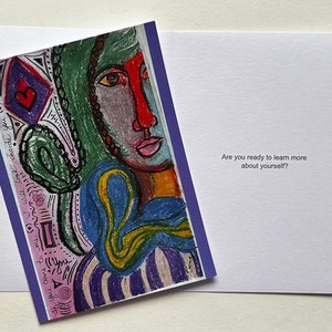 If you come to me I will look inside you and see you Greeting Card