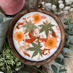 Tangerine Scented Coconut Shell Candle
