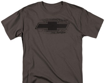 Chevrolet Burnout Bowtie Logo Charcoal Shirts