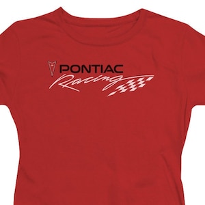 Pontiac Racing Juniors e Camisas Vermelhas Femininas