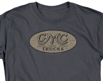 GMC Vintage Oval Logo Charcoal Shirts
