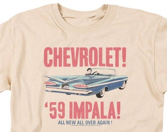 Chevrolet '59 Impala All New All Over Again Cream Shirts