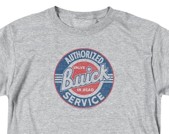 Buick Distressed Authorized Service Heather Gray Shirts