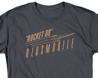 Magliette grigio antracite Oldsmobile Retro Rocket 88